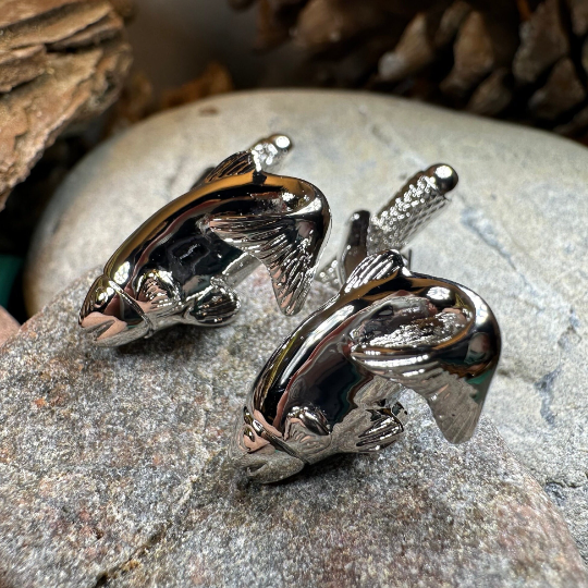 Good Catch Fish Cufflinks for Men | Cuff Links | Wiccan Center