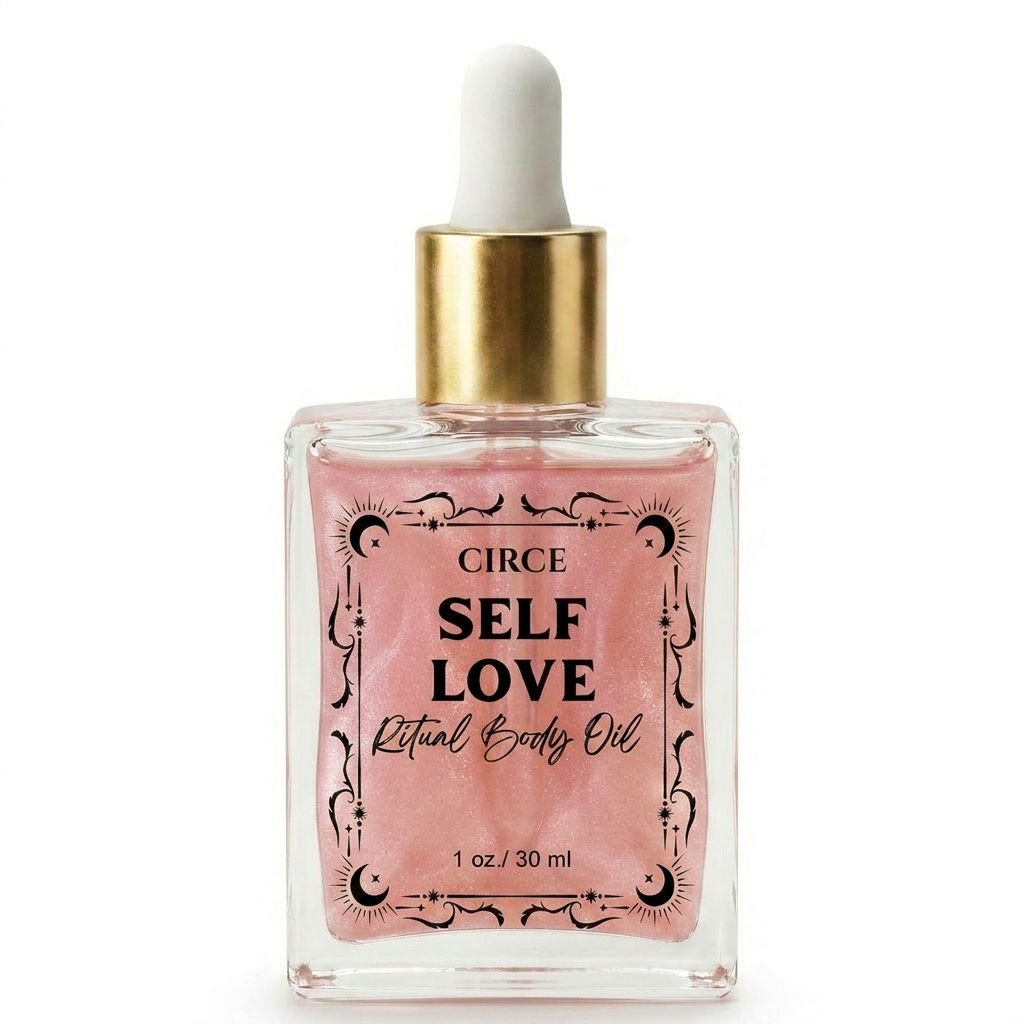 Self Love Ritual Body Oil — Confidence & Heart Healing Oil with Rose Quartz | | Wiccan Center