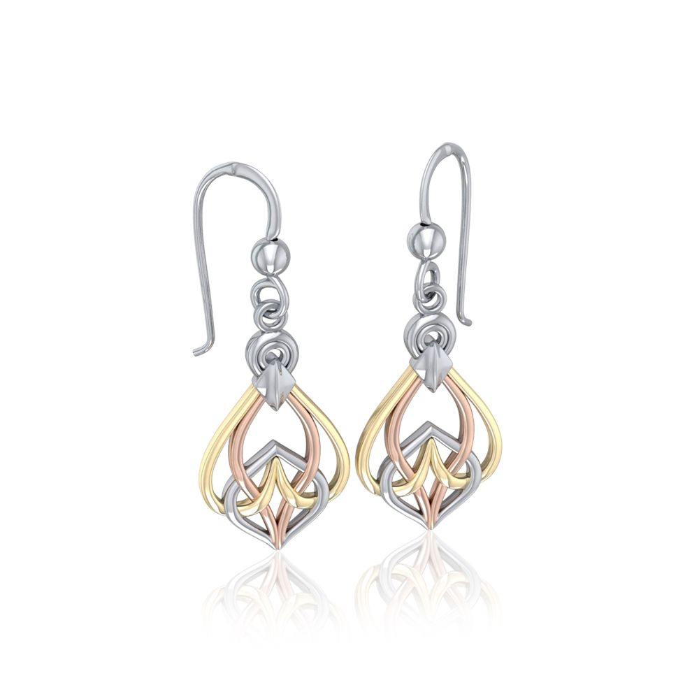 Celtic Knotwork Three Tone Earrings OTE140