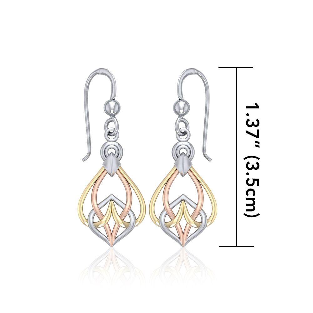Celtic Knotwork Three Tone Earrings OTE140