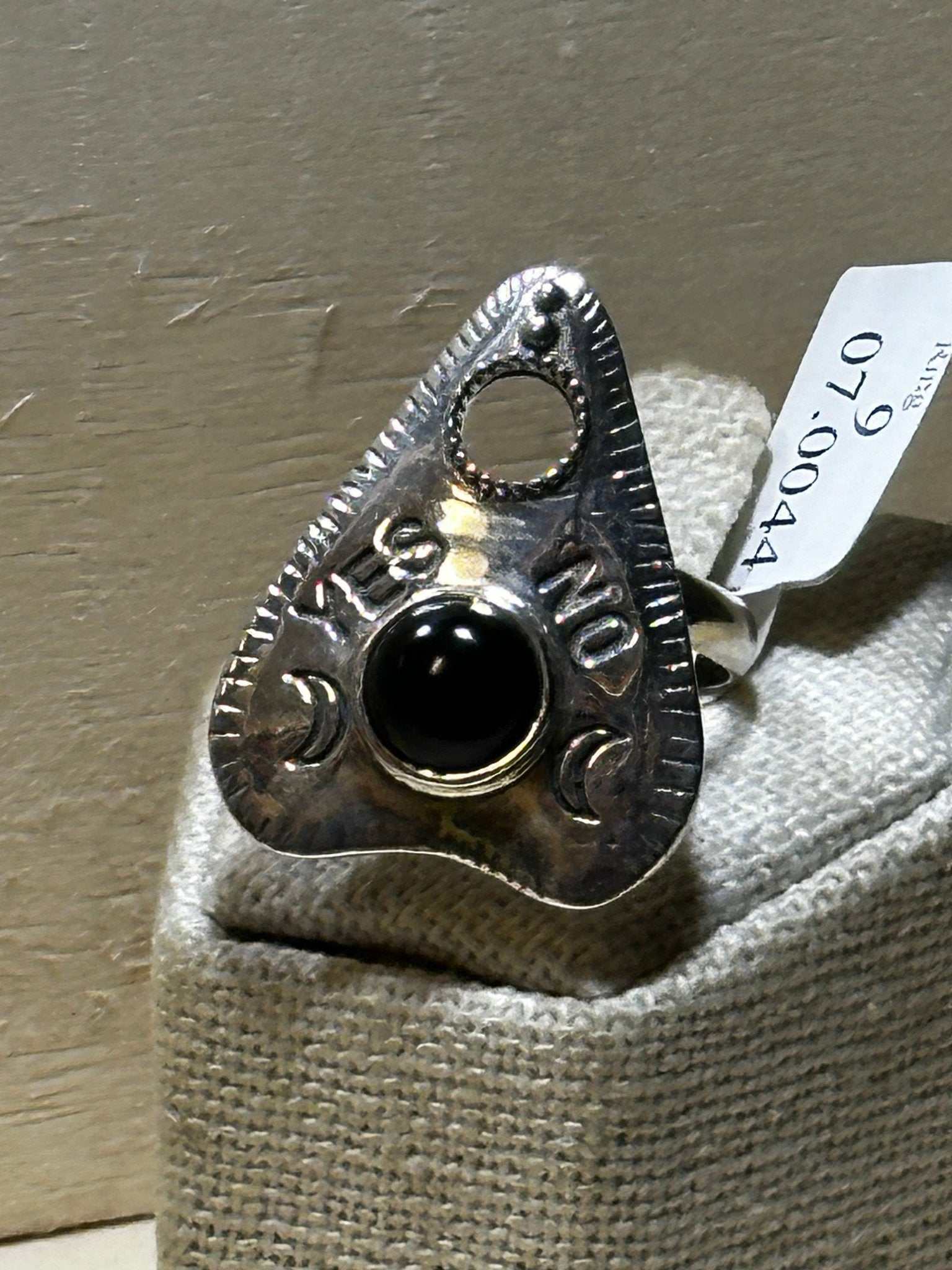 Ouija Black Onyx Ring Size 9 (07.0044) | Rings | Wiccan Center