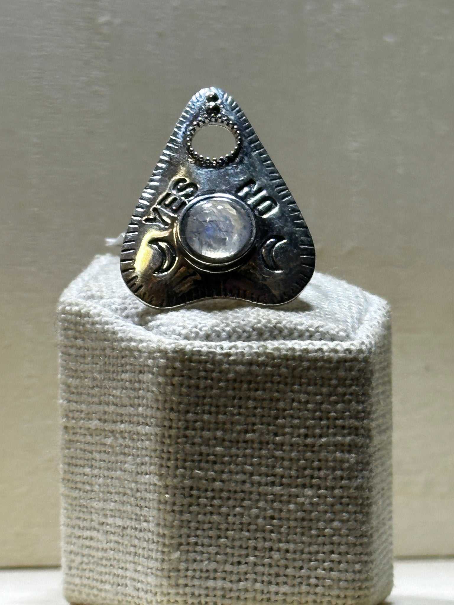 Ouija Rainbow Moonstone Ring (07.2044) | Rings | Wiccan Center