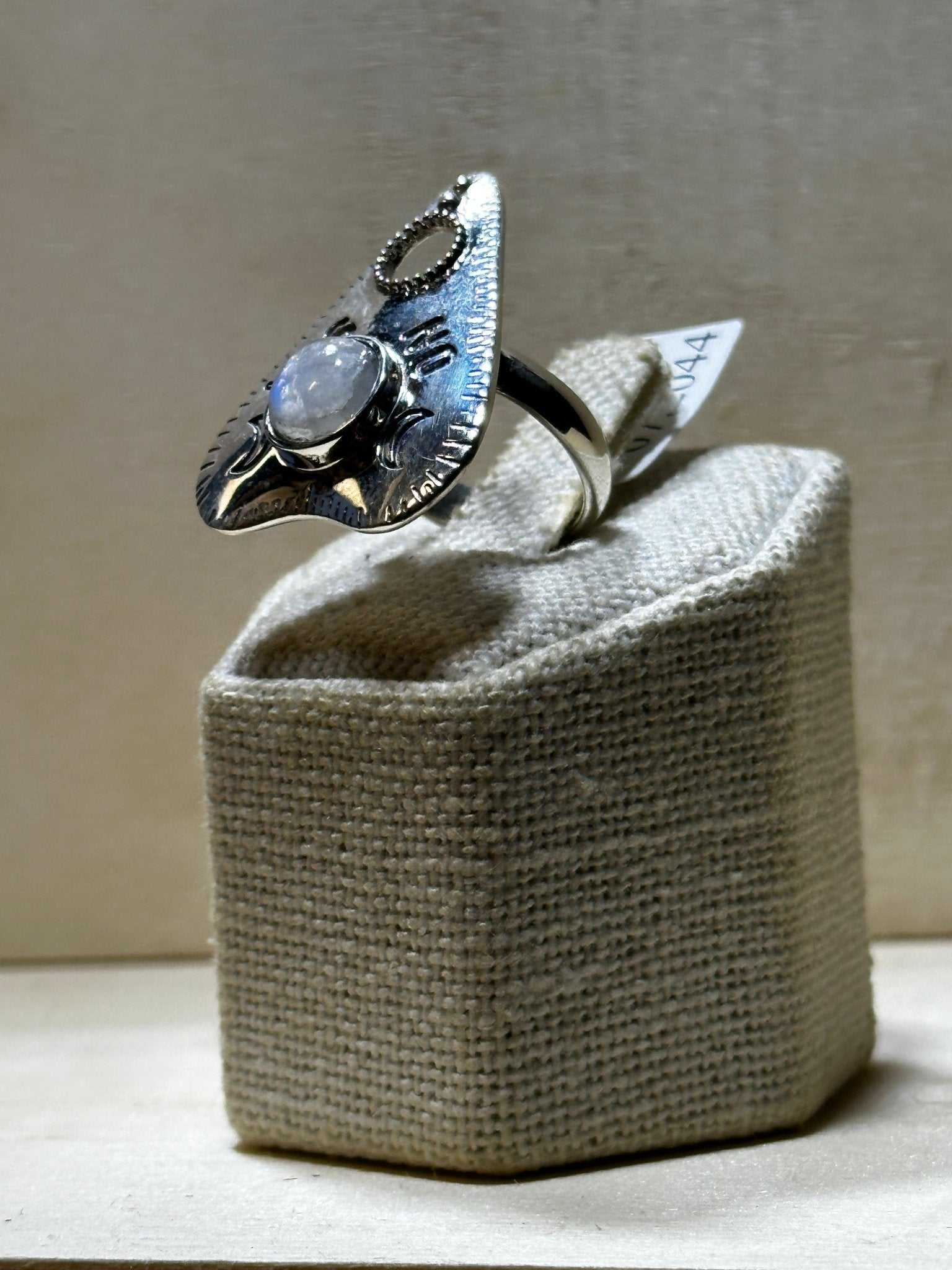 Ouija Rainbow Moonstone Ring (07.2044) | Rings | Wiccan Center