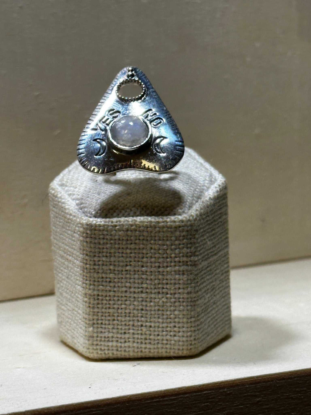 Ouija Rainbow Moonstone Ring (07.2044) | Rings | Wiccan Center