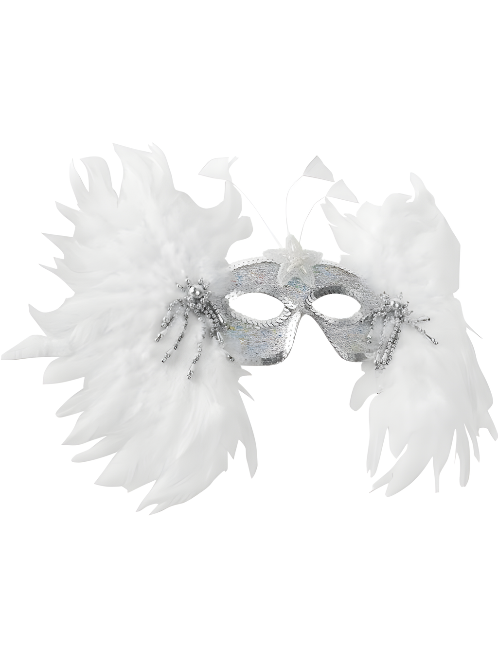 Snowflake Feather Eye Mask