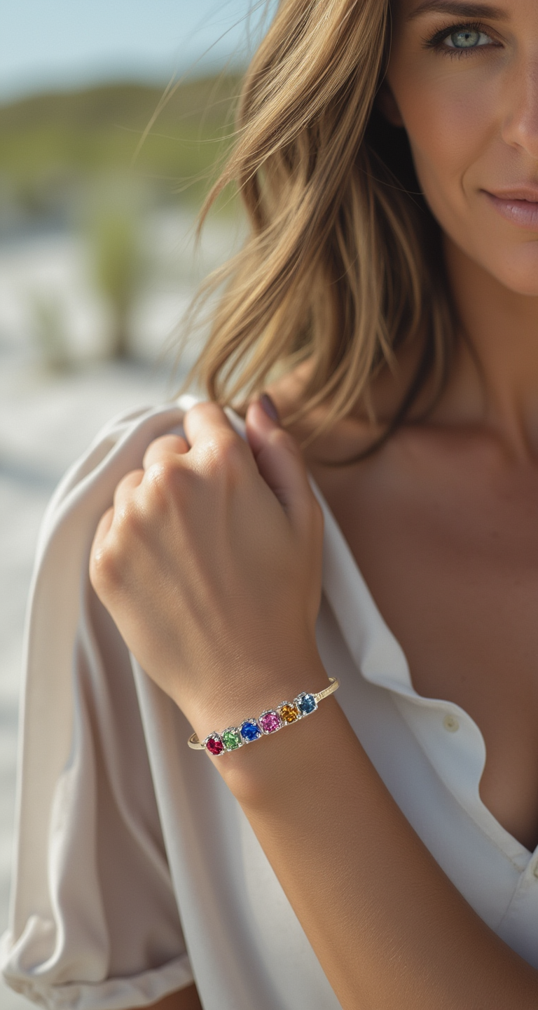 Custom Mothers Birthstone Bracelet | Bracelet | Wiccan Center