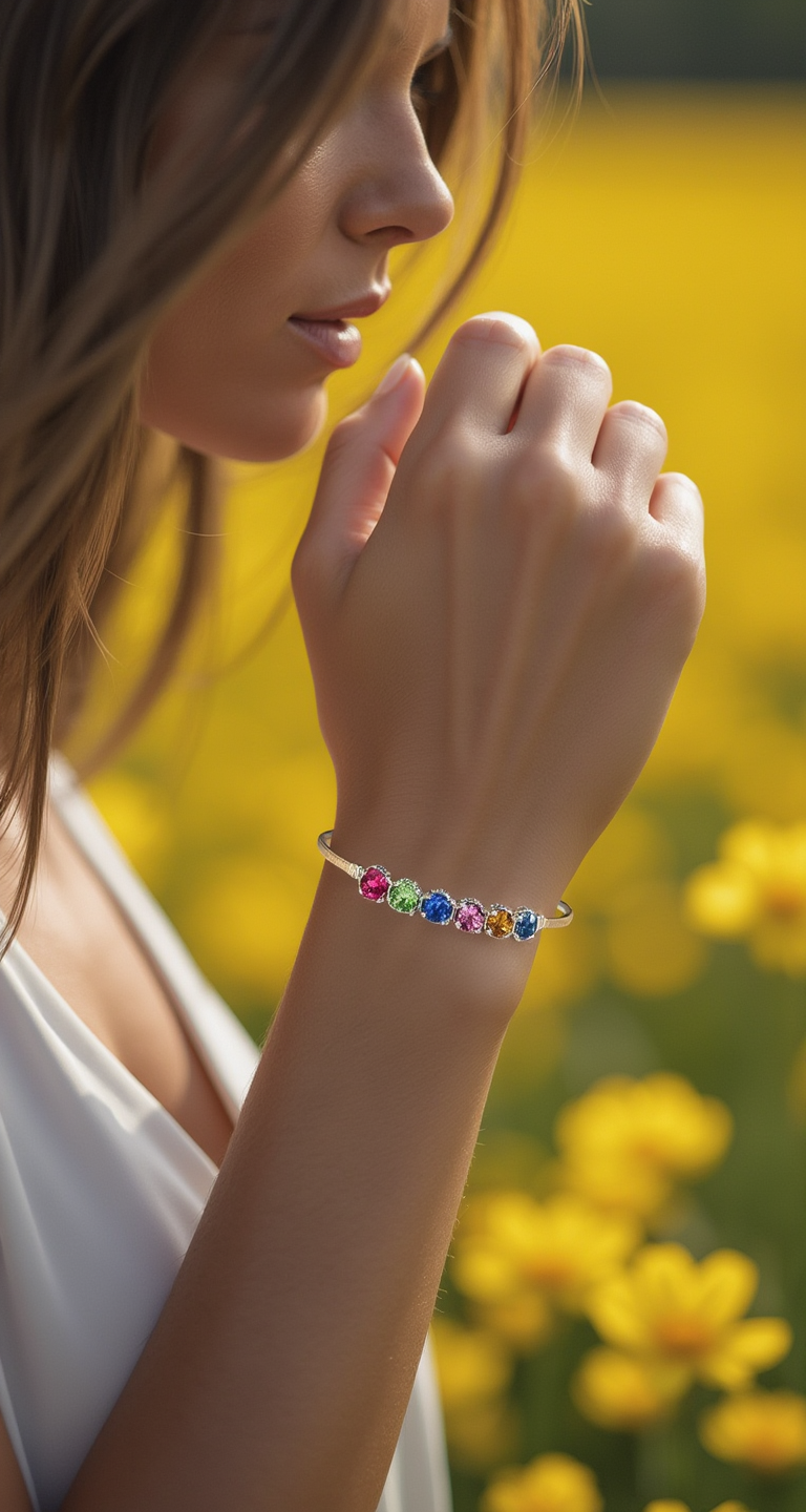 Custom Mothers Birthstone Bracelet | Bracelet | Wiccan Center