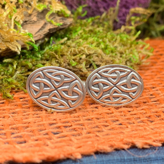 Celtic Trinity Knot Cufflinks for Men | Cuff Links | Wiccan Center