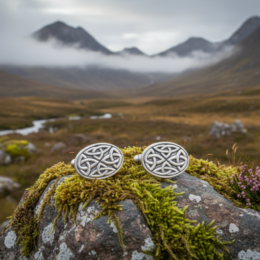 Celtic Trinity Knot Cufflinks for Men | Cuff Links | Wiccan Center