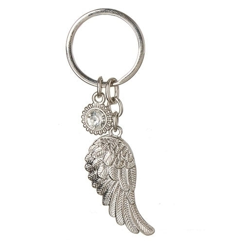 Birthstone Angel Wing Keyring - | Gift Shoppe >> Jewelry >> Key Chains | Wiccan Center