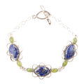 Oxford Lapis and Jade Bracelet | Bracelets | Wiccan Center