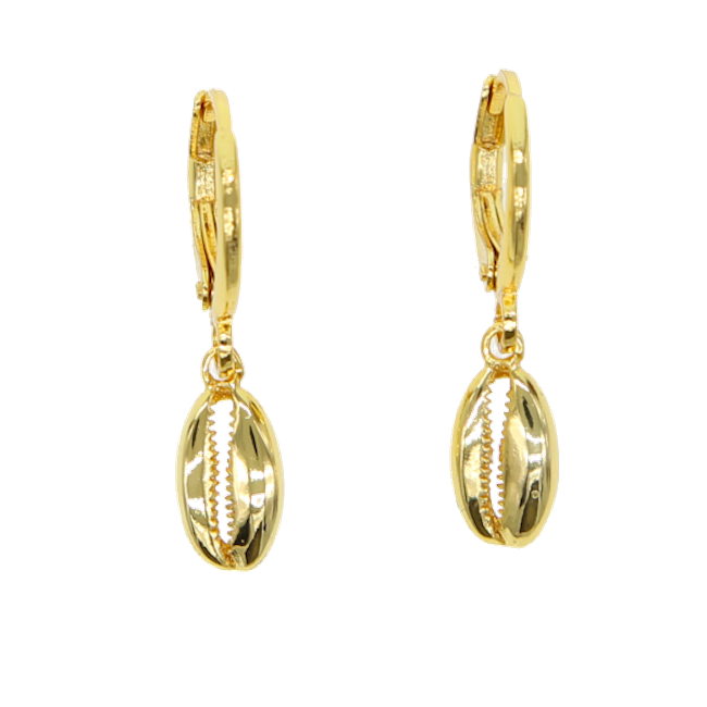 Cowry Sea Shell Earrings