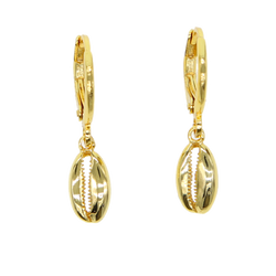 Cowry Sea Shell Earrings | Earrings | Wiccan Center
