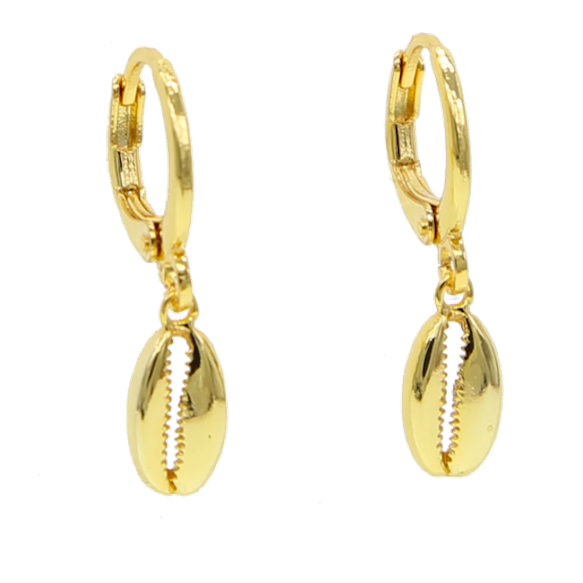 Cowry Sea Shell Earrings