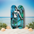 Mermaid Waves Skateboard Set – 2-Piece Ocean Art Series | Skateboard | Wiccan Center