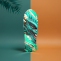 Custom Green Dragon Skateboard – Personalized Maple Deck | Skateboard | Wiccan Center