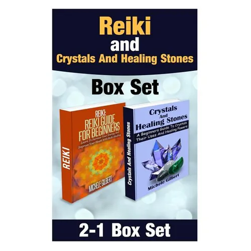 Reiki and Crystals And Healing Stones Box Set - Paperback | Books | Wiccan Center