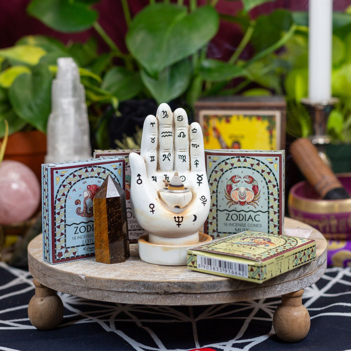 Palmistry Hand Back Flow Incense Burner | Incense Holders | Wiccan Center
