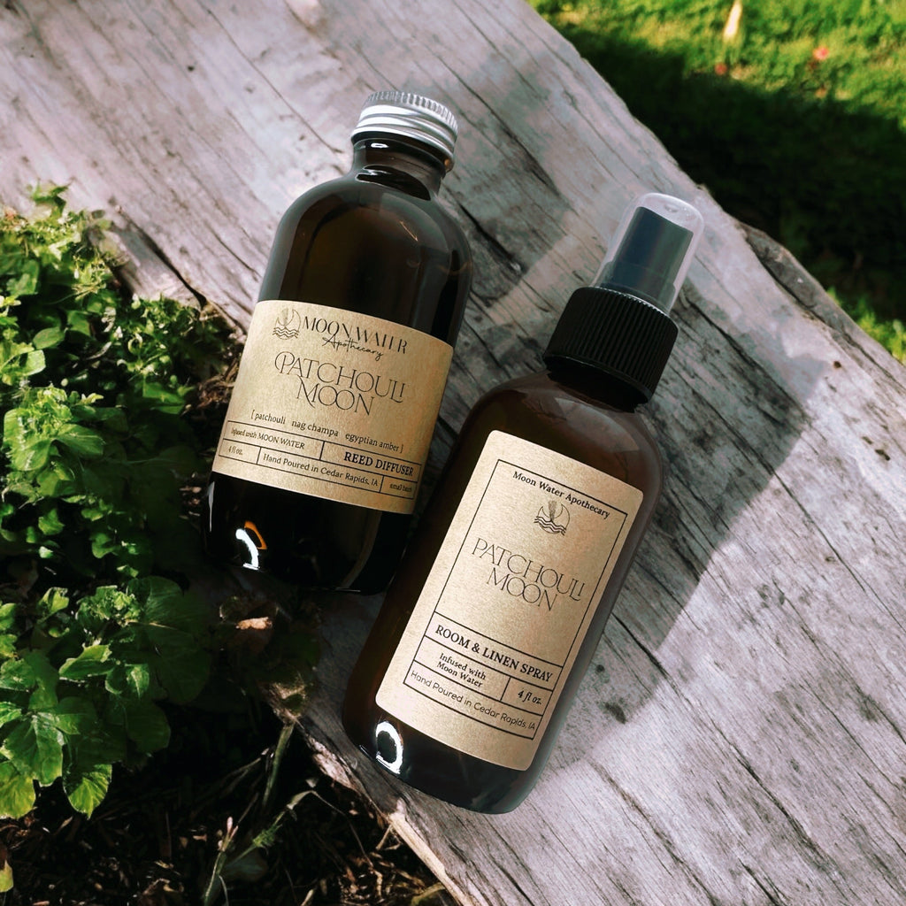 Patchouli Moon - Reed Diffuser -- Patchouli, Nag Champa & Amber -- by Moon Water Apothecary! (Copy) | | Wiccan Center