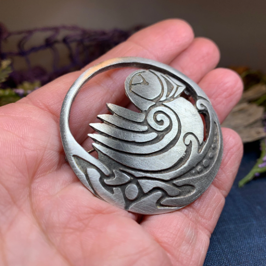 Orkney Celtic Puffin Brooch - Handmade in Scotland | Brooch | Wiccan Center