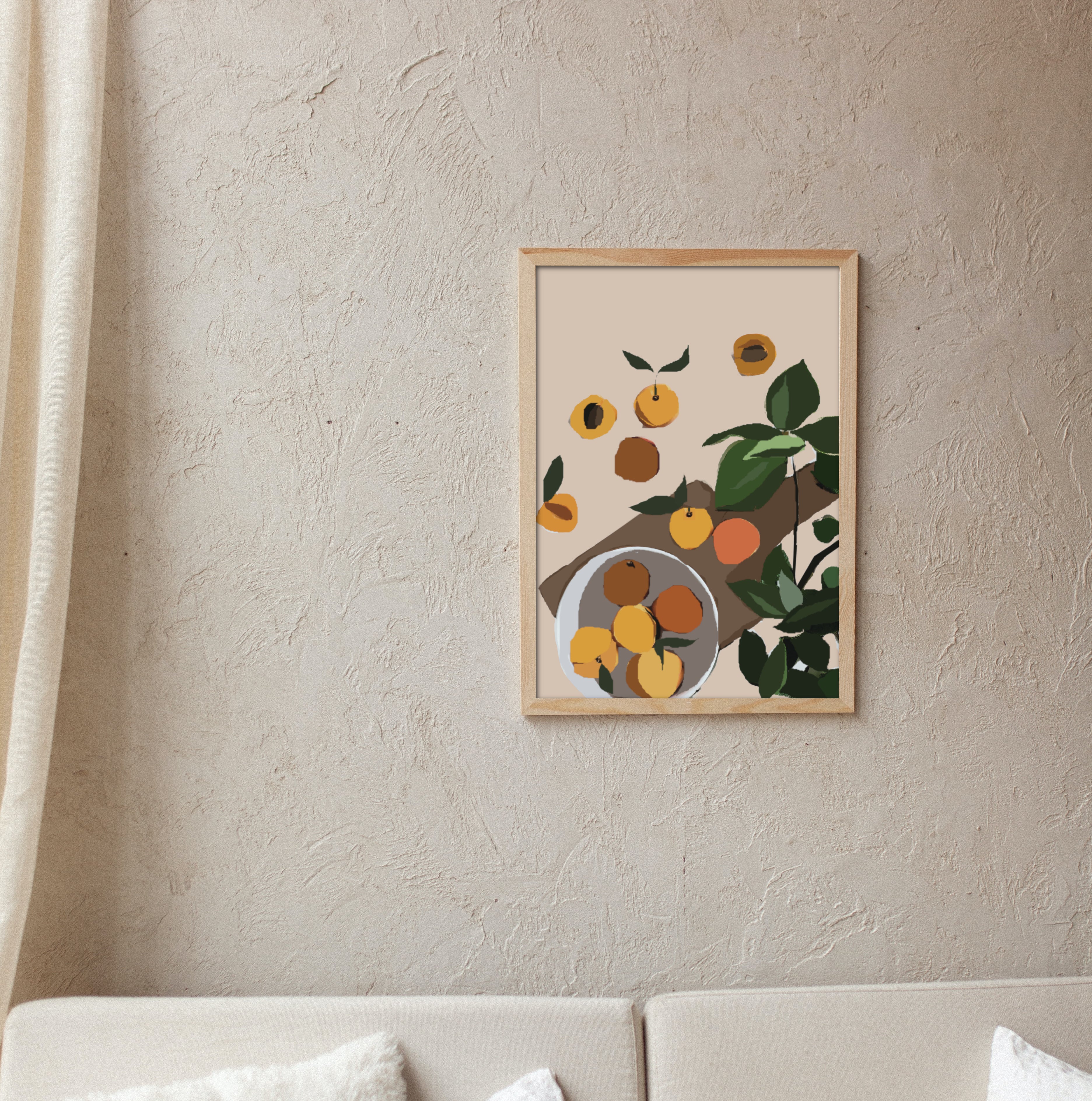 Peachy Art Print