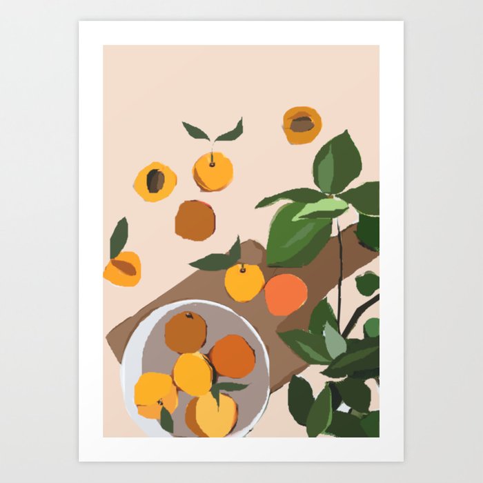 Peachy Art Print