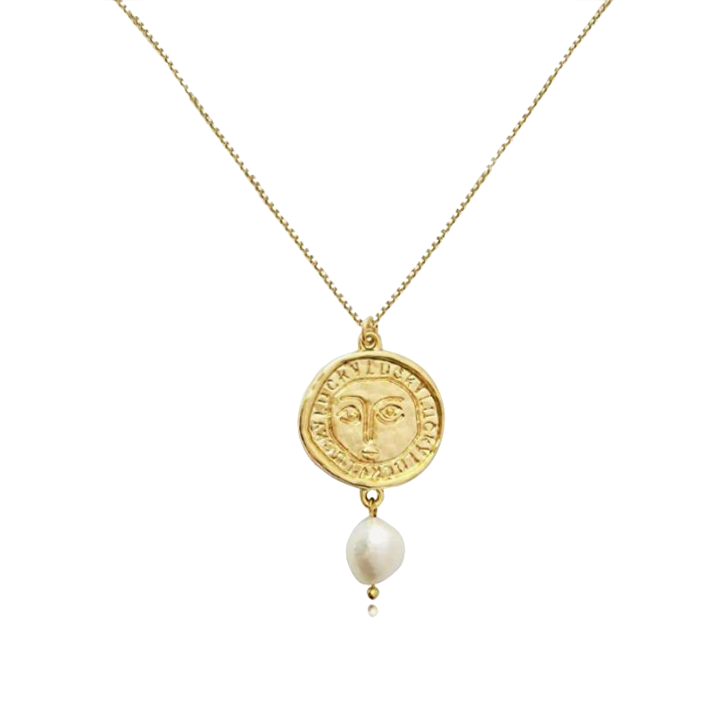 The Pearl Medallion Necklace