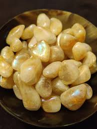 Pearlized Citrine Tumbled | Tumbled Gemstone | Wiccan Center