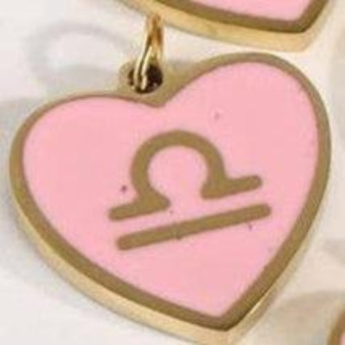 Gold Princess Pearl Zodiac Heart Necklace | Necklace | Wiccan Center