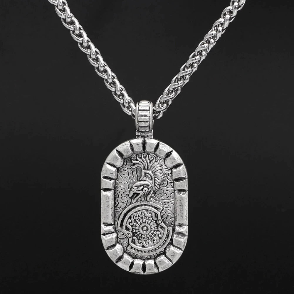 Greek Hoplite Soldier Stainless Steel Necklace | Pendant and Necklace | Wiccan Center