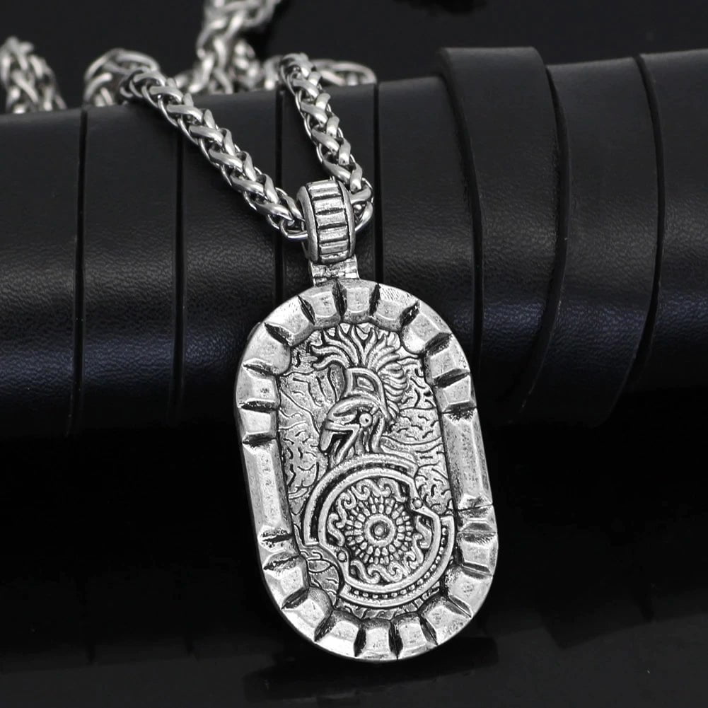 Greek Hoplite Soldier Stainless Steel Necklace | Pendant and Necklace | Wiccan Center