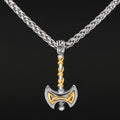 Vikings Axe Celtic Knot Stainless Steel Necklace | Pendant and Necklace | Wiccan Center