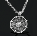 Vikings Helm of Awe Stainless Steel Pendant Necklace | Pendant and Necklace | Wiccan Center
