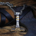 Vikings Mjolnir Celtic Knot Stainless Steel Necklace | Pendant and Necklace | Wiccan Center