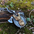 Vikings Odin and Axe Stainless Steel Necklace | Pendant and Necklace | Wiccan Center
