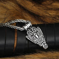 Vikings Odin's Face Stainless Steel Pendant Necklace | Pendant and Necklace | Wiccan Center