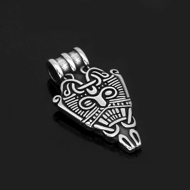 Vikings Odin's Face Stainless Steel Pendant Necklace | Pendant and Necklace | Wiccan Center