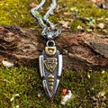 Vikings Odin's Gungir Valknut Stainless Steel Necklace | Pendant and Necklace | Wiccan Center