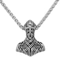 Vikings Thor Hammer Warrior Stainless Steel Necklace | Pendant and Necklace | Wiccan Center