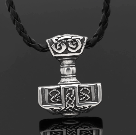 Vikings Mjolnir 316L Stainless Steel Pendant Necklace | Pendant and Necklaces | Wiccan Center
