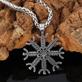 Vikings Vegvisir Compass Stainless Steel Necklace | Pendant and Necklaces | Wiccan Center