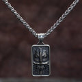 Vikings Odin's Face Stainless Steel Amulet Necklace | Pendant and Necklaces | Wiccan Center