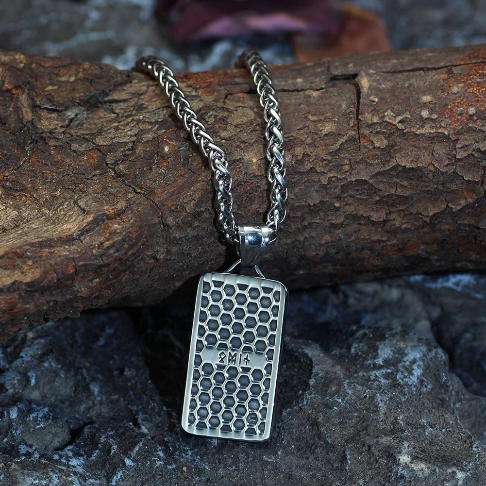 Vikings Odin's Face Stainless Steel Amulet Necklace | Pendant and Necklaces | Wiccan Center