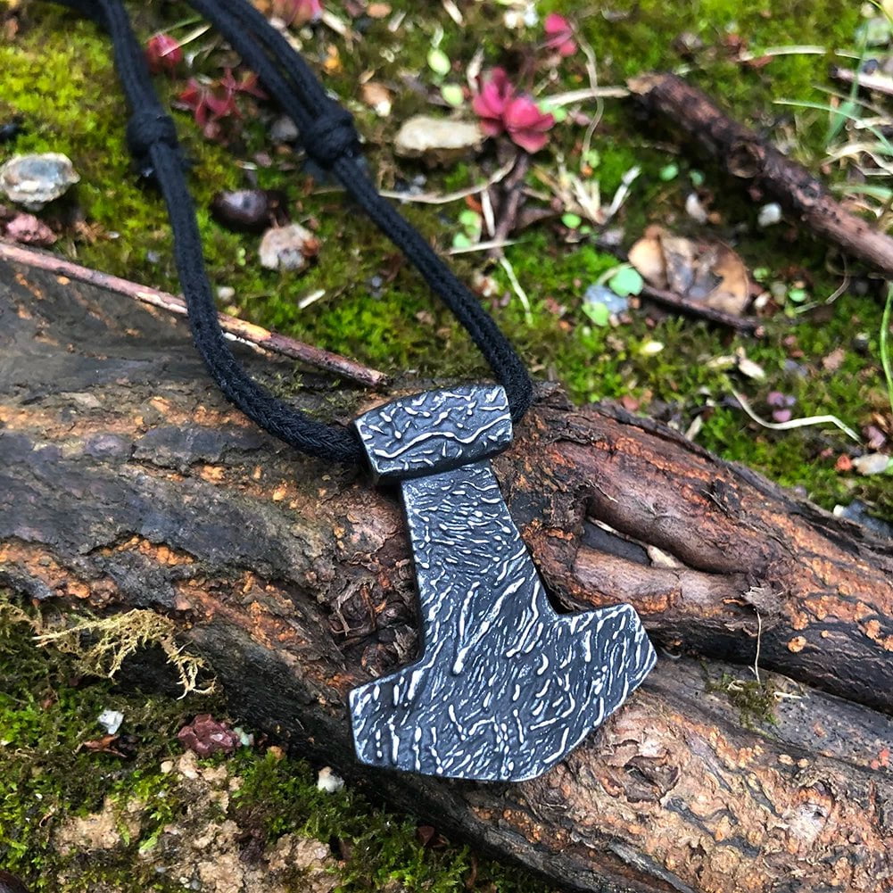 Vikings Thors Mjolnir Stainless Steel Pendant | Pendant and Necklaces | Wiccan Center