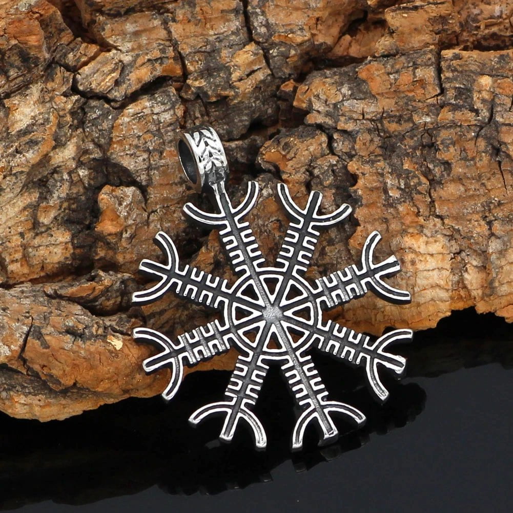 Vikings Vegvisir Compass Stainless Steel Necklace | Pendant and Necklaces | Wiccan Center
