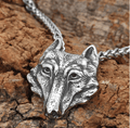 Vikings Fenrir Wolf Head Pendant Necklace | Pendant Necklaces | Wiccan Center