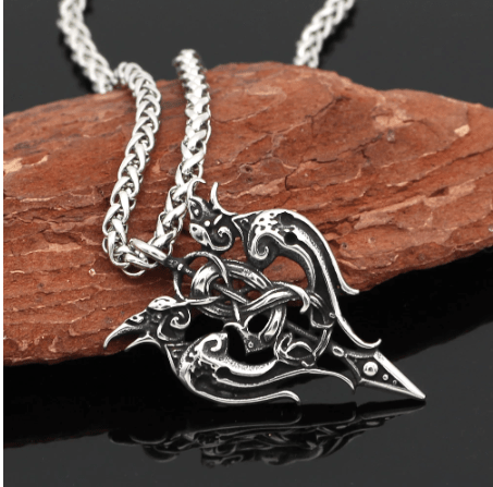 Vikings Huginn and Munnin Pendant Necklace | Pendant Necklaces | Wiccan Center