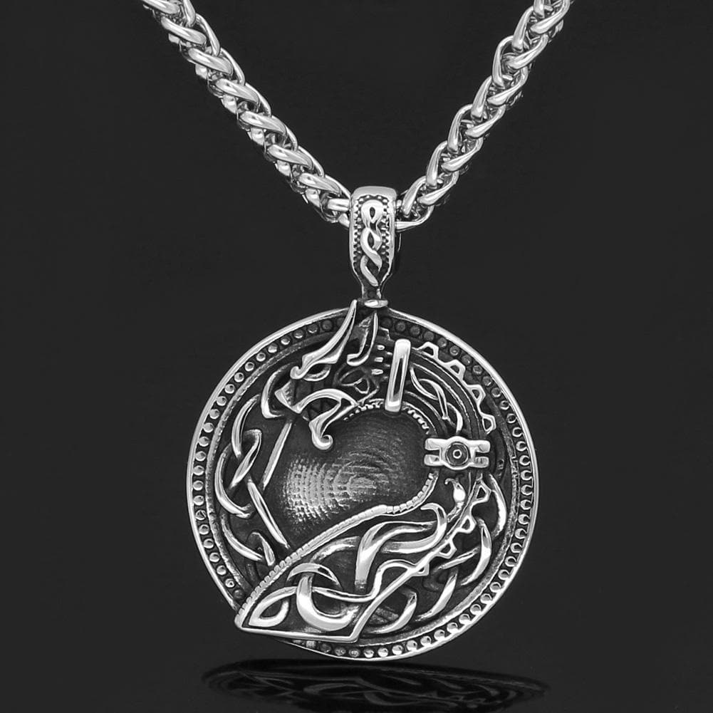 Vikings Dragon Stainless Steel Necklace | Pendants & Necklaces | Wiccan Center