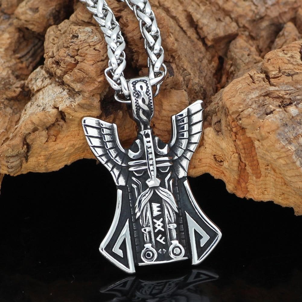 Vikings Odin Stainless Steel Pendant Necklace | Pendants & Necklaces | Wiccan Center