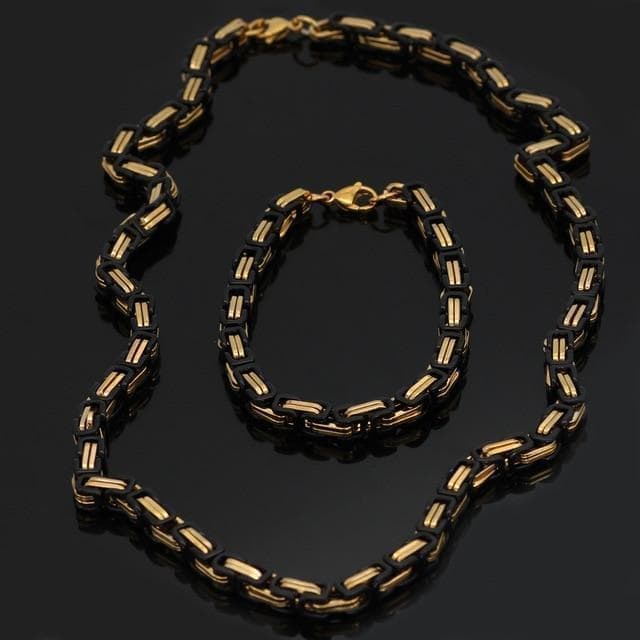 Viking Stainless Steel King Chain + Bracelet | Pendants & Necklaces | Wiccan Center